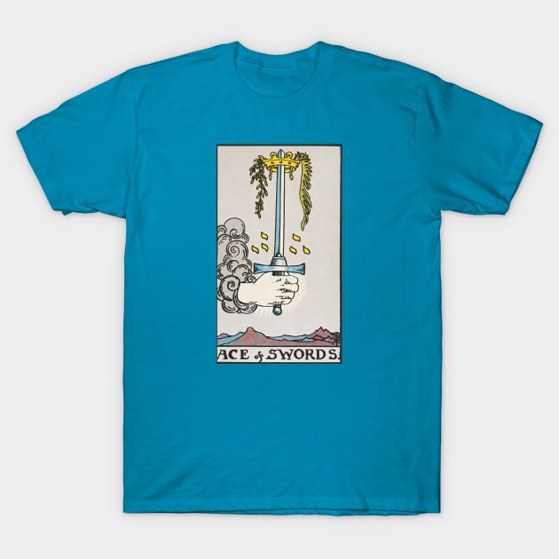 Ace of swords tarot card T-Shirt by Nate's World of Tees